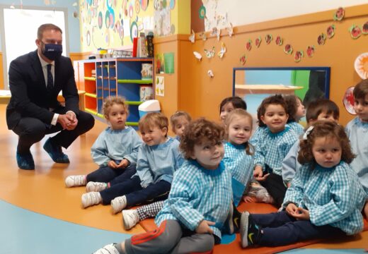 Trenor visita a Escola Infantil Cativos, que recibiu unha axuda de máis de 254.000€ para o seu funcionamento e para facer fronte á gratuidade de matrícula para segundos fillos e sucesivos